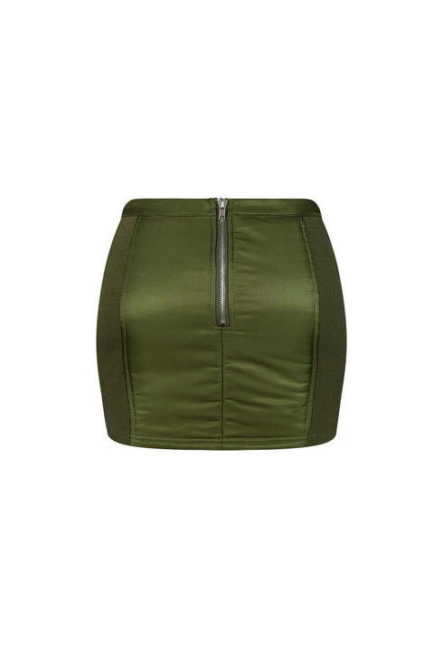 Kristy Nylon Bomber Skirt SKIRT EDGE